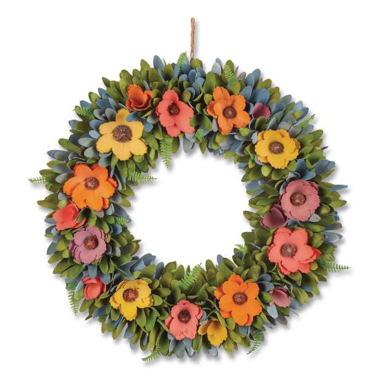 Spring Wreath, 18.1" x 18.1" x 3.9", Assorted Colors1