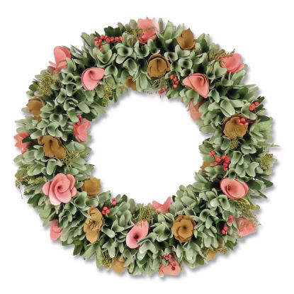 Spring Pastel Floral Wreath, 18" x 18" x 3.93", Assorted Colors1