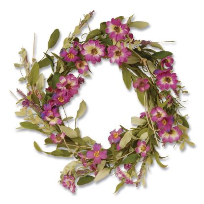 Garden Accents Purple Daisy Wreath, 20" x 3", Purple1