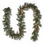 Pre-Lit Glittery Mountain Spruce Garland, AC Powered, Clear Incandescent Lights, 108" Long, Green1