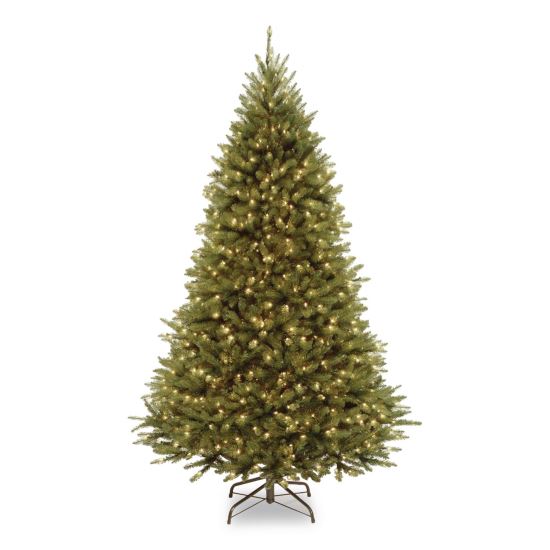 Pre-Lit Kingswood Fir Tree, 55" x 55" x 90", Green Tree, Green Tree Stand1
