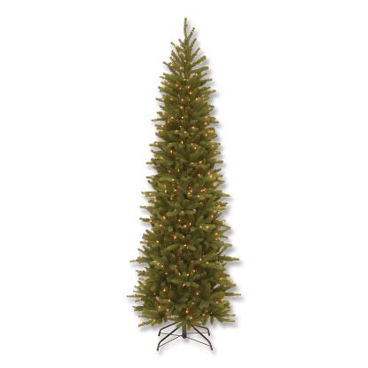 Pre-Lit Grande Fir Pencil Slim Tree, 30" x 30" x 78", Green Tree, Green Tree Stand1