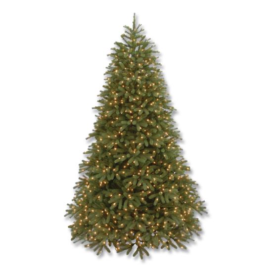 Pre-Lit Jersey Fraser Fir Medium Tree, 48" x 48" x 78", Green Tree, Green Tree Stand1