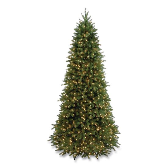 Pre-Lit Jersey Fraser Fir Slim Tree, 57" x 57" x 108", Green Tree, Green Tree Stand1