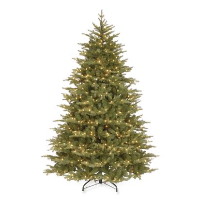 Pre-Lit Nordic Spruce Medium Tree, 60" x 60" x 90", Green Tree, Green Tree Stand1