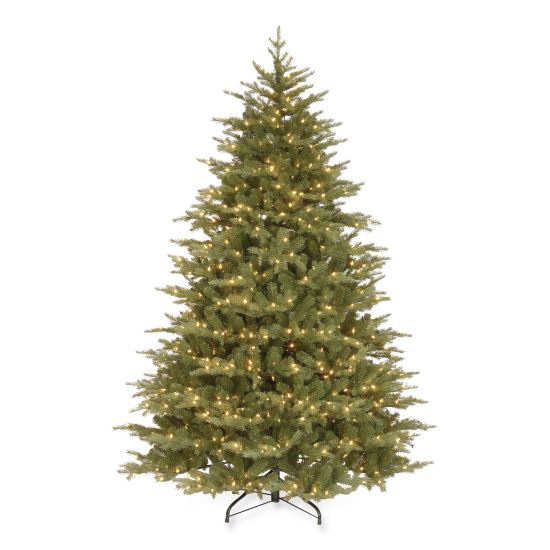 Pre-Lit Nordic Spruce Medium Tree, 60" x 60" x 90", Green Tree, Green Tree Stand1