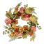 Spring Wreath, 22" Diameter x 3" h, Green/Pink/Red/Yellow1