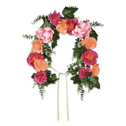 Spring Flowers Mailbox Swag, 36" Long, Pink1