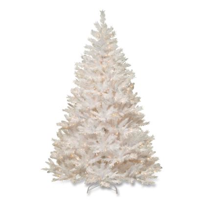 Pre-Lit Winchester Pine Tree, 52" x 52" x 78", White Tree, White Tree Stand1