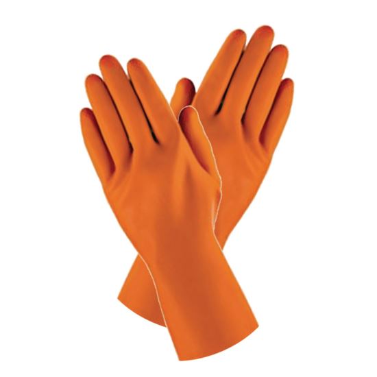 Alphatech 87-208 Heavyweight Gloves, 13" Long, XL, Orange, 144 Pairs/Carton1
