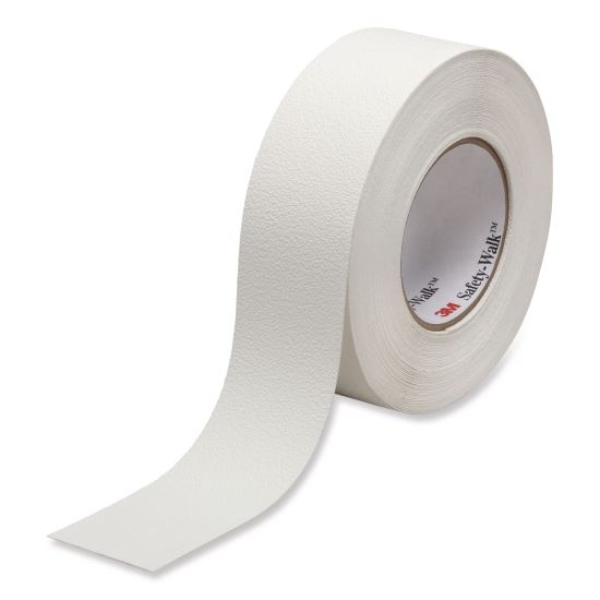 Slip-Resistant Fine Resilient Tapes and Treads, 4" x 60 ft, White1