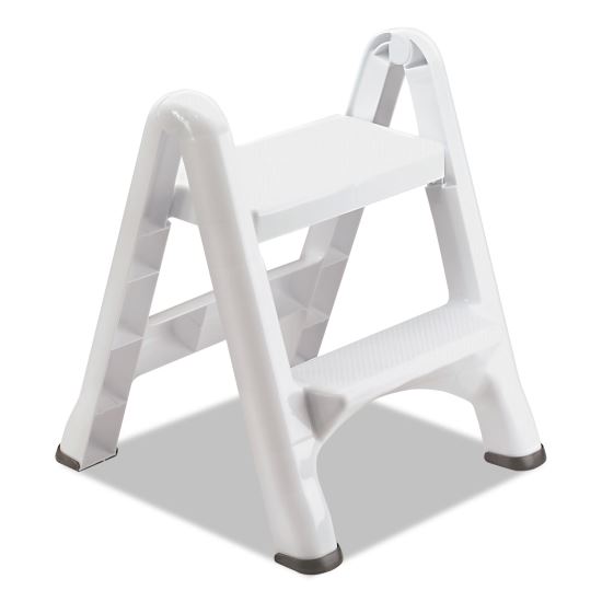 EZ Step 2-Step Folding Stool, 300 lb Capacity, 19.5 x 20.6 x 22.7, White, 3/Carton1