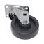 Replacement Plate Casters, Rigid Mount Plate, 4" Phenolic Wheel, Black1