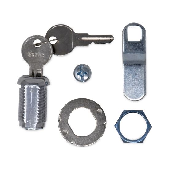 Replacement Lock and Keys for Housekeeping Carts, Silver1