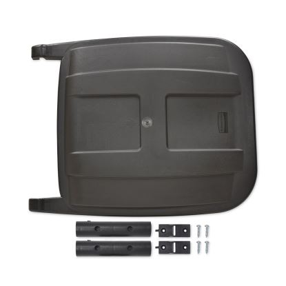 50 Gallon Rollout Container Replacement Lid, 24 x 28.5 x 2.5, Black1