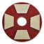 Diamond TZ Abrasive Pads, 3.3 x 1.12, Red, 16/Carton1