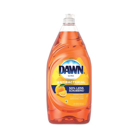 Ultra Antibacterial Dishwashing Liquid, Orange Scent, 38 oz Bottle1