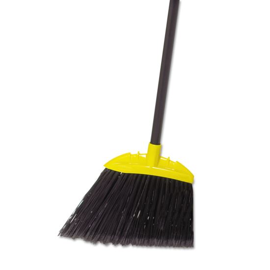 Jumbo Smooth Sweep Angled Broom, 57" Handle, Black/Yellow, 6/Carton1
