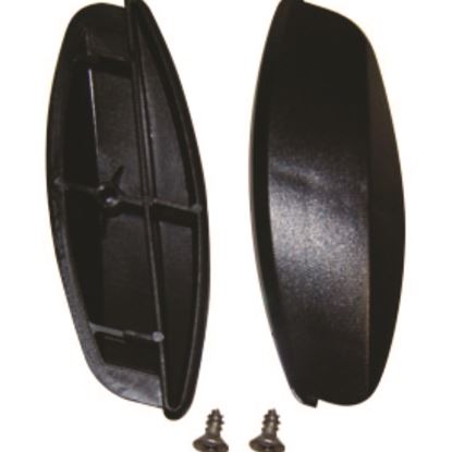 End Caps with Hardware, 18" x 1.5", Black1