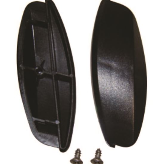 End Caps with Hardware, 18" x 1.5", Black1