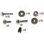 Hardware Kit for Rubbermaid Full Size Housekeeping Carts, Metal, Gray1