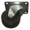 4-Inch Swivel Plate Caster with Hardware, Black1