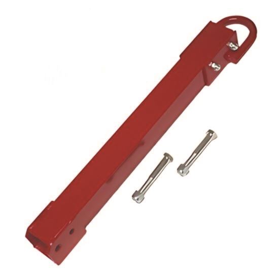 Hitch with Hardware for Towable/Trainable Tilt Trucks, Red1