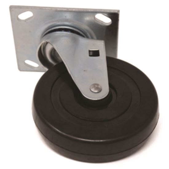 5-Inch Swivel Plate Caster, Black1