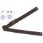 Safety Strap Kit with Hardware for Baby-Changing Station, 3 x 7, Black1
