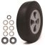 Tilt Truck Wheels, 12" Wheel, Black1