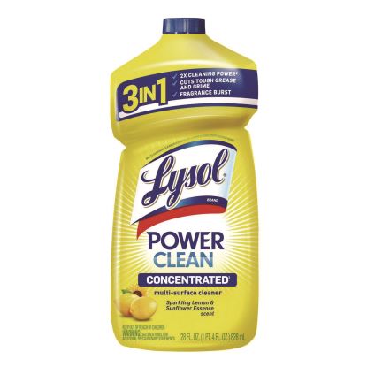 Power Clean Concentrated Multi-Surface Cleaner, Lemon and Sunflower Essence, 28 oz Pour Bottle1