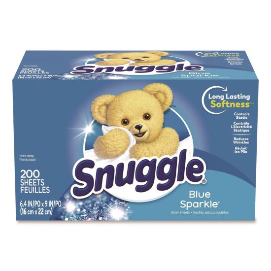 Fabric Softener Sheets, Blue Sparkle Scent, 200/Box, 6 Boxes/Carton1