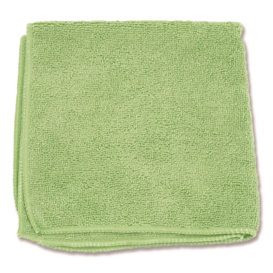 Microfiber Cloths, 12 x 12, Green, 12/Pack1