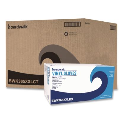 General Purpose Vinyl Gloves, Powder-Free, XX-Large, 2.6 mil Thick, 9.5" Long, Clear, 100/Box, 10 Boxes/Carton1