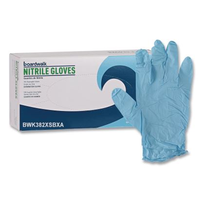Disposable Examination Nitrile Gloves, Powder-Free, X-Small, 5 mil Thick, 9.5" Long, Blue, 100/Box1