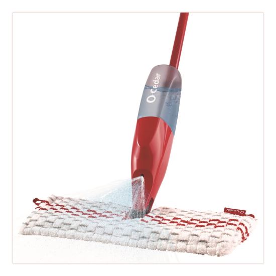 ProMist MAX Spray Mop, Red/White/Gray Microfiber Head, 48" Red/Black/Gray Plastic Handle, 4/Carton1
