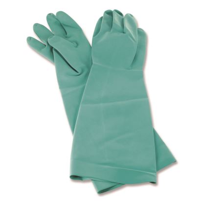 Nitrile Dishwashing Gloves, 21" Long, Large, Green, Pair1