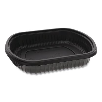 EarthChoice MealMaster Container, 24 oz, 8 x 6.5 x 1.5, Black, Plastic, 252/Carton1