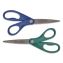 KleenEarth Rice Husk Scissors, Pointed Tip, 8" Long, Straight Blue/Green Handle, 2/Pack1
