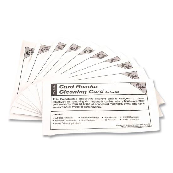 Series 230 Cleaning Cards, One Use per Card, 10/Pack1