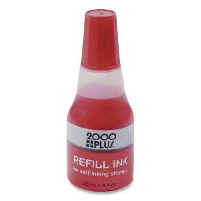 Self-Inking Refill Ink, 0.9 oz Bottle, Red, 24/Carton1