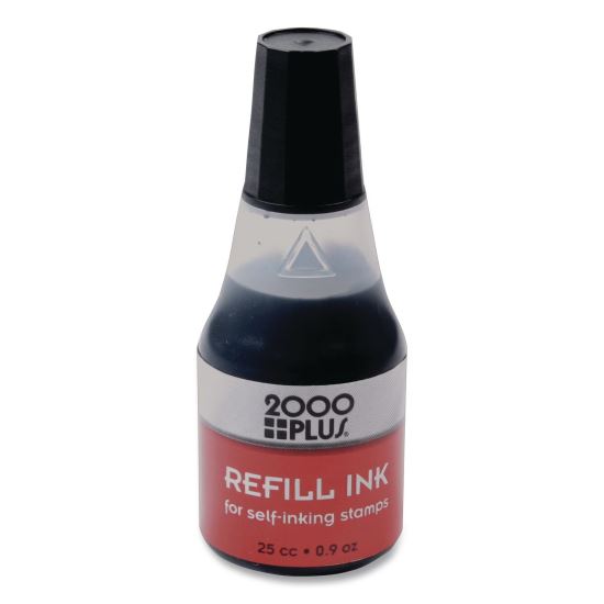 Self-Inking Refill Ink, 0.9 oz. Bottle, Black, 24/Carton1