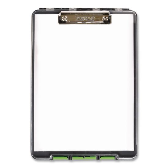 ClearView Clipcase Storage Clipboard, 0.35" Clip Capacity, Holds 8.87 x 12.25 Sheets, Gray/Green1