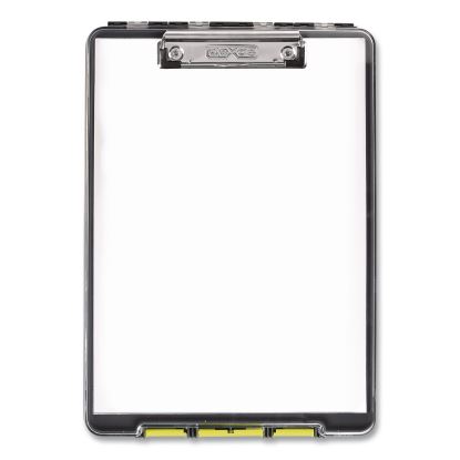 ClearView Clipcase Storage Clipboard, 0.35" Clip Capacity, Holds 8.87 x 12.25 Sheets, Gray/Yellow1