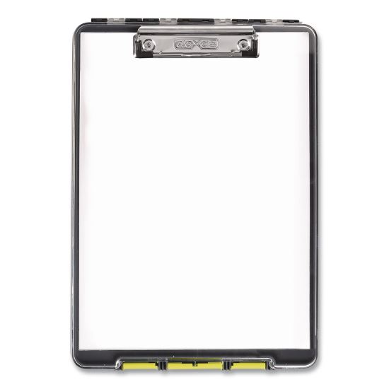 ClearView Clipcase Storage Clipboard, 0.35" Clip Capacity, Holds 8.87 x 12.25 Sheets, Gray/Yellow1