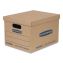 SmoothMove Basic Moving Boxes, Regular Slotted Container (RSC), Small, 12 x 15 x 10, Kraft, 5/Bundle1