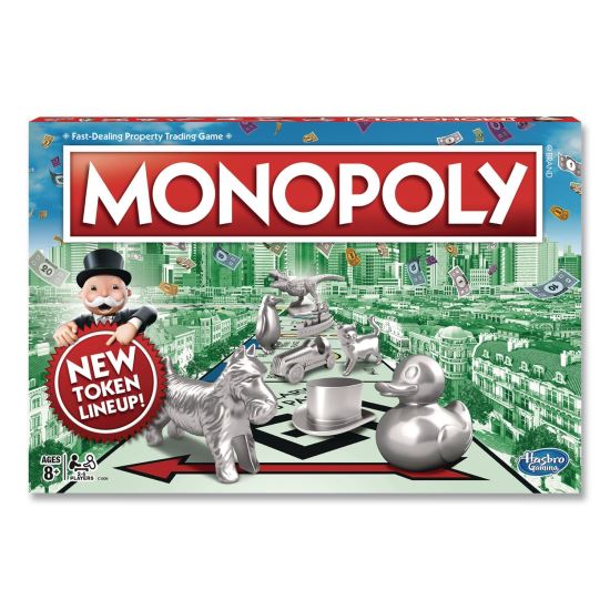 Monopoly New Edition Classic Board Game, 2 to 8 Players, Ages 8 and Up, 117 Pieces1