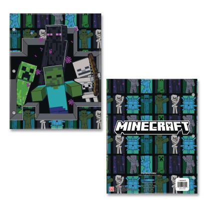 Licensed Two-Pocket Folder, Minecraft, Side: 3-Hole Punched, Accommodates (50) 11 x 8.5 Sheets, Multicolor1