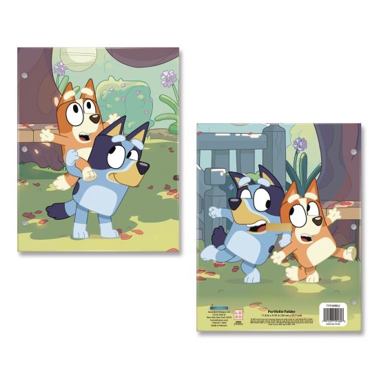 Licensed Two-Pocket Folder, Bluey and Bingo, Side: 3-Hole Punched, Accommodates (50) 11 x 8.5 Sheets, Multicolor1