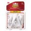 Large Utility Hooks, Plastic, White, Supports 5 lb, 6/Pack1